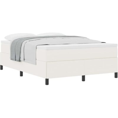 vidaXL Creme 160x200 cm Bett - Modernes Minimalistisches Design vidaXL Creme 160x200 cm Bett - Modernes Minimalistisches Design
