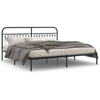 vidaXL Metallbett mit Kopfteil - Bett Typ vidaXL Metallbett mit Kopfteil - Bett Typ