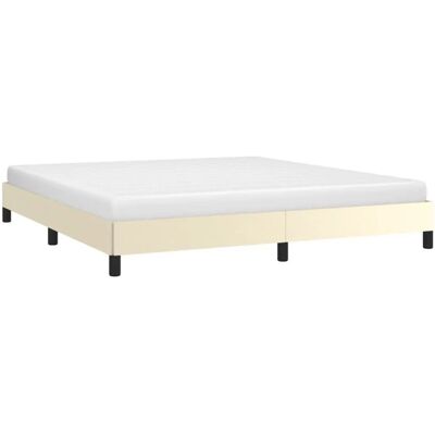 Vidaxl Creme Kunstleder Bettgestell - Bettart Vidaxl Creme Kunstleder Bettgestell - Bettart