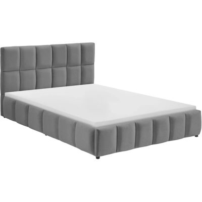 Tectake Bettset Polsterbett Mit Samtbezug und Steppmuster Matratze Mit Komfortschaumkern 2 Härtegrade H2 H3 140 x 200 cm 220 x 153 x 93 cm Samto Tectake Bettset Polsterbett Mit Samtbezug und Steppmuster Matratze Mit Komfortschaumkern 2 Härtegrade H2 H3 140 x 200 cm 220 x 153 x 93 cm Samto