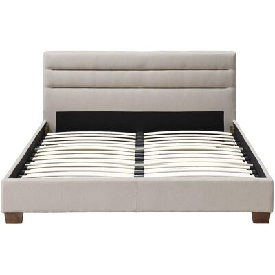 Vente-unique Bettrahmen Faustin Beige 145 cm Vente-unique Bettrahmen Faustin Beige 145 cm