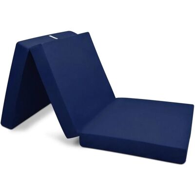 Beautissu Campix Klappmatratze 200x100x10cm Dunkelblau Beautissu Campix Klappmatratze 200x100x10cm Dunkelblau