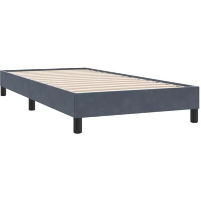 vidaXL Bettgestell - Dunkelgrau Samtstütze 80x210 cm vidaXL Bettgestell - Dunkelgrau Samtstütze 80x210 cm