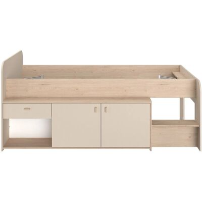 Vente-unique Halbhochbett Lunobi Beige 110 cm Vente-unique Halbhochbett Lunobi Beige 110 cm