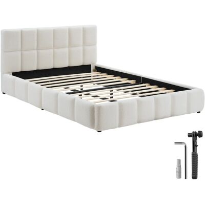 Tectake Polsterbett Shirley Teddystoff Mit Steppmuster Integrierter Lattenrost 180 x 200 cm 220 x 193 x 93 cm Teddy Creme Tectake Polsterbett Shirley Teddystoff Mit Steppmuster Integrierter Lattenrost 180 x 200 cm 220 x 193 x 93 cm Teddy Creme