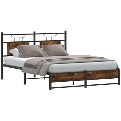 vidaXL Bettgestell Ohne Matratze Räuchereiche 140x200 cm Holzwerkstoff 4106909 vidaXL Bettgestell Ohne Matratze Räuchereiche 140x200 cm Holzwerkstoff 4106909