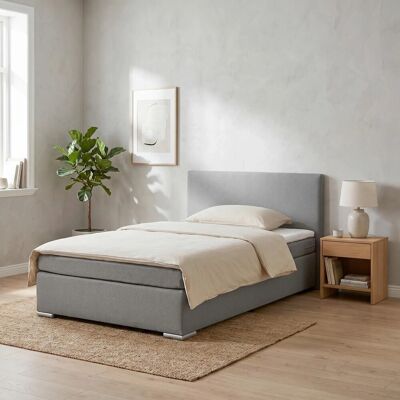 Based Boxspringbett Mira 2 Grau ca. 140x200cm Based Boxspringbett Mira 2 Grau ca. 140x200cm