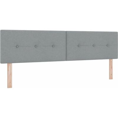 Vidaxl Kopfteil - Verstellbar 180cm Hellgrau Texturiert Vidaxl Kopfteil - Verstellbar 180cm Hellgrau Texturiert