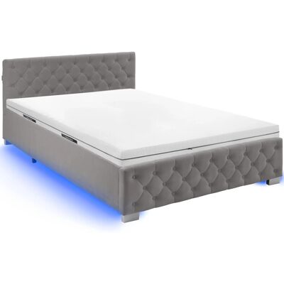 Tectake Bettset Polsterbett In Samtoptik Mit Steppmuster Matratze Mit Komfortschaumkern 2 Härtegrade H2 H3 140 x 200 cm 215 x 148 x 83 cm Dunkel Tectake Bettset Polsterbett In Samtoptik Mit Steppmuster Matratze Mit Komfortschaumkern 2 Härtegrade H2 H3 140 x 200 cm 215 x 148 x 83 cm Dunkel