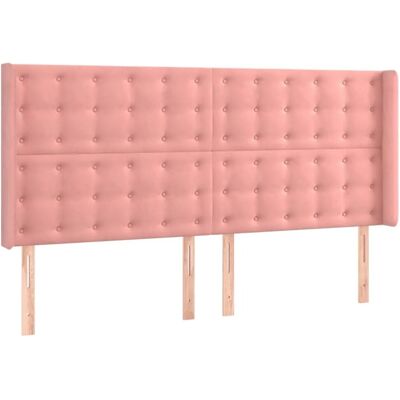 vidaXL Rosa Samt LED-Kopfteil - Kopfteil vidaXL Rosa Samt LED-Kopfteil - Kopfteil