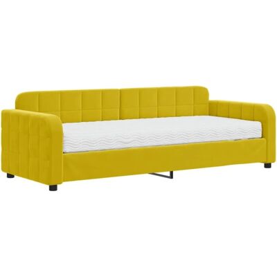 vidaXL Mit Matratze Gelb 80x200cm Schlafsofa vidaXL Mit Matratze Gelb 80x200cm Schlafsofa