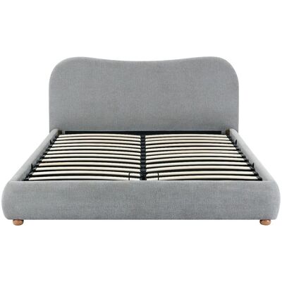 Vente-unique Bett Mit Bettkasten Vanari Hellgrau 141 cm Vente-unique Bett Mit Bettkasten Vanari Hellgrau 141 cm