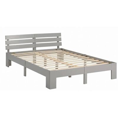 Marke Modell - Diskrete graue Doppelbett - Bett Marke Modell - Diskrete graue Doppelbett - Bett