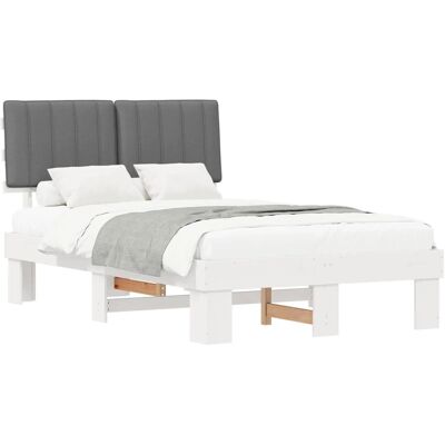 vidaXL Bettgestell mit Gepolstertem Kopfteil Hellgrau 120 x 190 cm 877508 vidaXL Bettgestell mit Gepolstertem Kopfteil Hellgrau 120 x 190 cm 877508