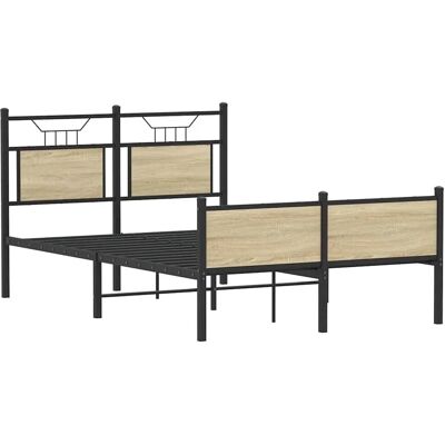 vidaXL Bettgestell ohne Matratze Sonoma-Eiche 120x200 cm Holzwerkstoff 4106978 vidaXL Bettgestell ohne Matratze Sonoma-Eiche 120x200 cm Holzwerkstoff 4106978