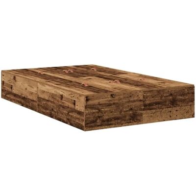 Vidaxl Recyclingholz Bett mit Stauraum - Bettgestell Vidaxl Recyclingholz Bett mit Stauraum - Bettgestell