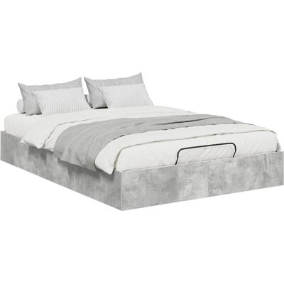vidaXL Ottoman Bettgestell Beton Grau 193 x 120 x 25 cm Holzwerkstoff 3409240 vidaXL Ottoman Bettgestell Beton Grau 193 x 120 x 25 cm Holzwerkstoff 3409240