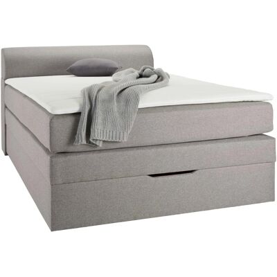 Based Boxspringbett in Grau ca. 100x200cm Based Boxspringbett in Grau ca. 100x200cm