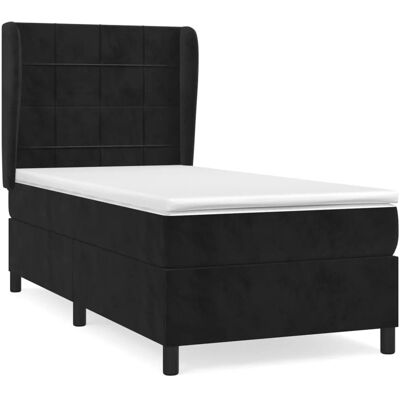 Maisonchic Schwarzes Samt Boxspringbett - Boxspringbett Maisonchic Schwarzes Samt Boxspringbett - Boxspringbett
