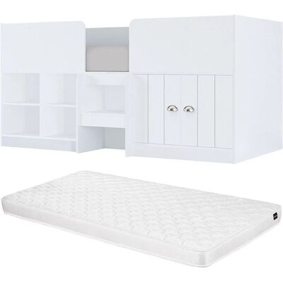 Boutanio Hochbett mit Stauraum - Kindermöbel Boutanio Hochbett mit Stauraum - Kindermöbel