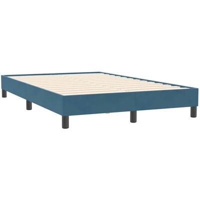 vidaXL Dunkelblauer Samtbettrahmen - Bett vidaXL Dunkelblauer Samtbettrahmen - Bett