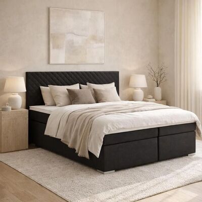 Mömax Boxspringbett Mali New in Schwarz ca. 180x200cm Mömax Boxspringbett Mali New in Schwarz ca. 180x200cm