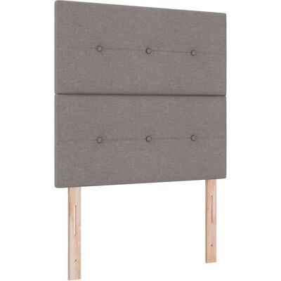 Vidaxl - Betthaupt mit Knöpfen Polstermöbel Taupe 90 cm - Kopfteil Vidaxl - Betthaupt mit Knöpfen Polstermöbel Taupe 90 cm - Kopfteil