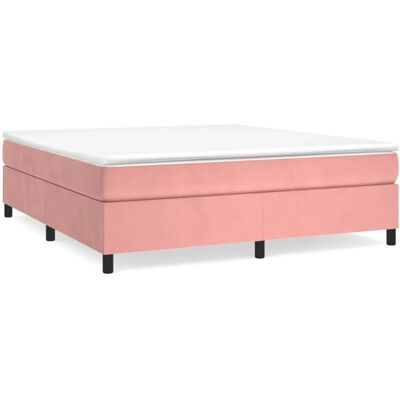 vidaXL Rosa Samtbettgestell 180x200 cm - Bettgestell vidaXL Rosa Samtbettgestell 180x200 cm - Bettgestell