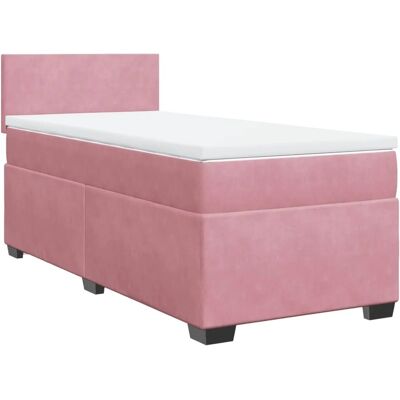 VidaXL Pink Velvet Bett mit Taschenfederkern - Bett VidaXL Pink Velvet Bett mit Taschenfederkern - Bett