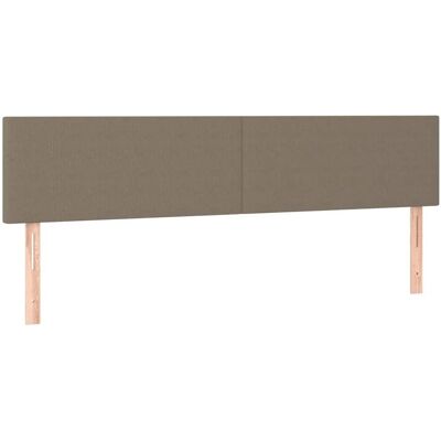 vidaXL Kopfteile 2 Stk Taupe 90x5x78/88 cm Stoff 345828 vidaXL Kopfteile 2 Stk Taupe 90x5x78/88 cm Stoff 345828