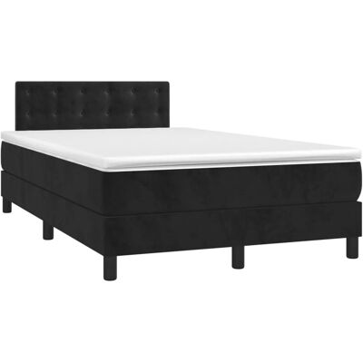 vidaXL Schwarzes Samtbetten mit Stauraum - Bett vidaXL Schwarzes Samtbetten mit Stauraum - Bett
