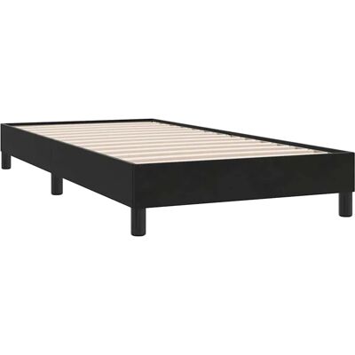vidaXL Schwarzes 80x210cm Samt Boxspringbett vidaXL Schwarzes 80x210cm Samt Boxspringbett