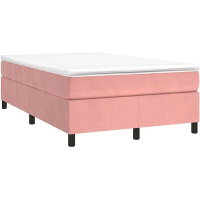 vidaXL Boxspringbett mit Samt Rosa 120x190cm - Bett vidaXL Boxspringbett mit Samt Rosa 120x190cm - Bett