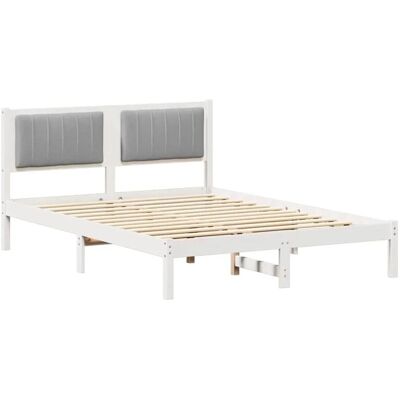 vidaXL Bettgestell mit Gepolstertem Kopfteil Hellgrau 120 x 190 cm 878278 vidaXL Bettgestell mit Gepolstertem Kopfteil Hellgrau 120 x 190 cm 878278
