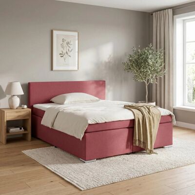 Based Boxspringbett Mira 2 Dunkelrot ca. 160x200cm Based Boxspringbett Mira 2 Dunkelrot ca. 160x200cm