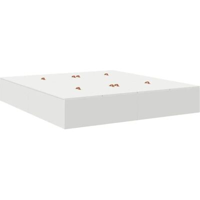 vidaXL Stauraumbett Weiß 180 x 200 cm Holzwerkstoff 3335397 vidaXL Stauraumbett Weiß 180 x 200 cm Holzwerkstoff 3335397