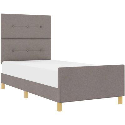 VidaXL Taupe Kopfteil 100x200 cm - Bett VidaXL Taupe Kopfteil 100x200 cm - Bett