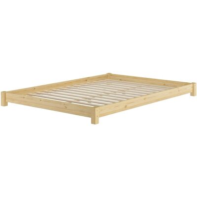Erst-Holz Flaches Futon-Doppelbett Bodenbett 140 x 200 cm Kiefer Modell 51 Rollrost inkl. Erst-Holz Flaches Futon-Doppelbett Bodenbett 140 x 200 cm Kiefer Modell 51 Rollrost inkl.