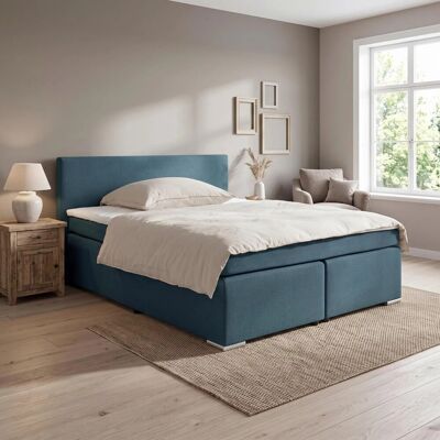 Based Boxspringbett Mira 2 Dunkelblau ca. 180x200cm Based Boxspringbett Mira 2 Dunkelblau ca. 180x200cm