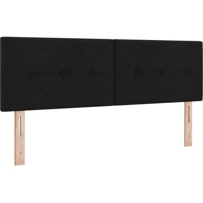 vidaXL Schwarzes gepolstertes 72 cm Wandbettkopfteil vidaXL Schwarzes gepolstertes 72 cm Wandbettkopfteil