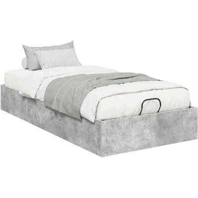 vidaXL Ottoman Bettgestell Beton Grau 193 x 120 x 25 cm Holzwerkstoff 3409248 vidaXL Ottoman Bettgestell Beton Grau 193 x 120 x 25 cm Holzwerkstoff 3409248