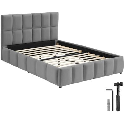 Tectake Polsterbett Shirley Samtbezug Mit Steppmuster Integrierter Lattenrost 120 x 200 cm 220 x 133 x 93 cm Samtoptik Dunkelgrau Tectake Polsterbett Shirley Samtbezug Mit Steppmuster Integrierter Lattenrost 120 x 200 cm 220 x 133 x 93 cm Samtoptik Dunkelgrau