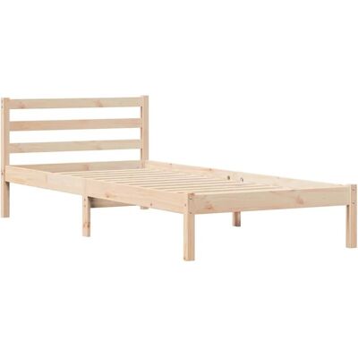 VidaXL Bettgestell 90x220cm Massives Kiefernholz - Bettgestell VidaXL Bettgestell 90x220cm Massives Kiefernholz - Bettgestell