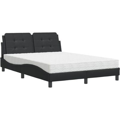 vidaXL Bettgestell ohne Matratze Zadar Schwarz 140x190 cm Kunstleder 3208859 vidaXL Bettgestell ohne Matratze Zadar Schwarz 140x190 cm Kunstleder 3208859