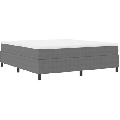 vidaXL Boxspringbett Hellgrau und Weiß 203 x 180 x 60 cm Cordstoff 3337477 vidaXL Boxspringbett Hellgrau und Weiß 203 x 180 x 60 cm Cordstoff 3337477