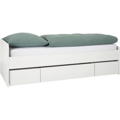 Based Bett in Weiß ca. 90x200cm Based Bett in Weiß ca. 90x200cm