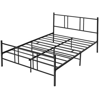 Costway Metallbettgestell mit Kopf- und Fußteil - 200x160cm - Schwarz Costway Metallbettgestell mit Kopf- und Fußteil - 200x160cm - Schwarz