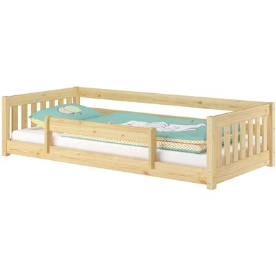 Erst-Holz Niederflurbett für Kinder mit Sicherung 90 x 200 cm Kiefer massiv Modell 28 mit Kindersicherung und Rollrost inkl. Erst-Holz Niederflurbett für Kinder mit Sicherung 90 x 200 cm Kiefer massiv Modell 28 mit Kindersicherung und Rollrost inkl.