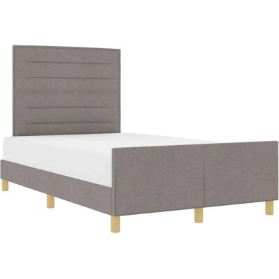 VidaXL - Bettgestell in Taupe, 140x200 cm, Stoff VidaXL - Bettgestell in Taupe, 140x200 cm, Stoff