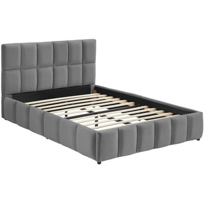 Tectake Polsterbett Shirley Samtbezug Mit Steppmuster Integrierter Lattenrost 120 x 200 cm 220 x 133 x 93 cm Samtoptik Dunkelgrau Tectake Polsterbett Shirley Samtbezug Mit Steppmuster Integrierter Lattenrost 120 x 200 cm 220 x 133 x 93 cm Samtoptik Dunkelgrau